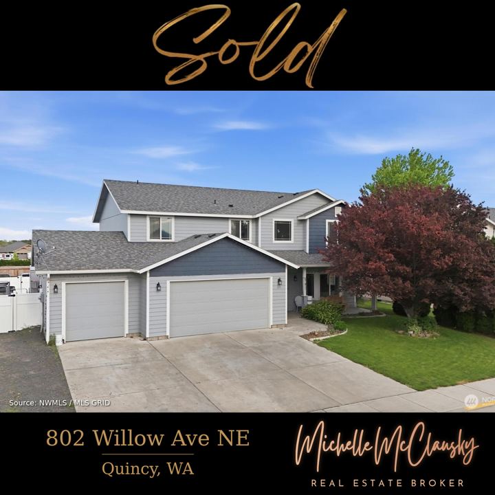 Sold: 802 Willow Ave NE Quincy, WA